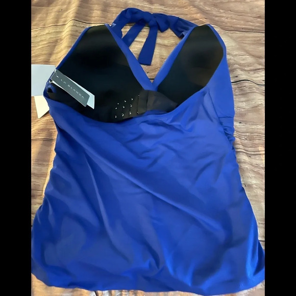 La BLANCA Island Goddess 34D Cup Halter Tankini Top - Picture 8 of 9
